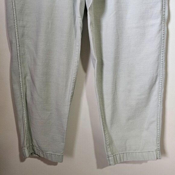 EUC J. CREW LIGHT MINT GREEN COTTON RELAXED CHINOS PANTS SIZE 12 / L - Picture 7 of 16